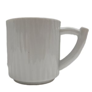 🍒4 for $20🍒 Tree Bark Wood 3D Textured Light Grey Ceramic Mug Coffee Tea Cup